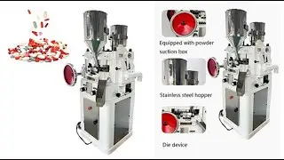 Rotary Tablet Press Machine For Candy Pill Milk Tablets Making