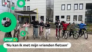 Oekraïense kinderen leren fietsen in Nederland: 'Echt een fietswereld!'