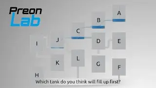 12 Tanks Puzzle with PreonLab - Which Tank Do You Think Will Fill Up First?