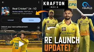 Real Cricket 24: Version 2 Playstore 😱 Krafton RE Launch Update 😍 New Features & Gameplay!