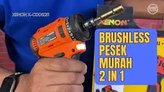MURAH ‼️ Bor Unik Chucknya Bisa Dicopot jadi Pesek ⁉️ XENON 2 in 1 Brushless Drill X-CDDS2I1