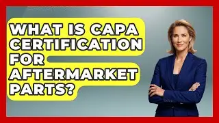 What Is CAPA Certification For Aftermarket Parts? - Auto Coverage Explained