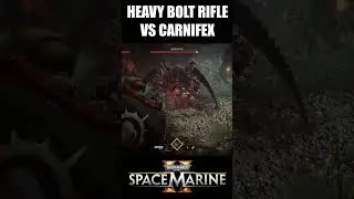 Heavy Bolt Rifle Tactical RIPS Through Carnifex Boss #spacemarine2 #warhammer40k #gaming