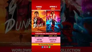 Dunki vs Stree 2 Movie Comparison Box Office Collection #stree2 #dunki #shorts