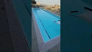 VTO Short;: Rooftop Pool at HALL Arts Hotel Dallas. #Hilton # HallArtHotel #rooftoppool
