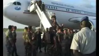EUFOR Tchad/RCA 19.7.2008 - Arrival of Albanian contingent
