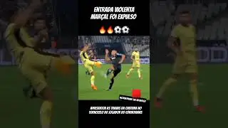 Entrada violenta, jogador do #botafogo foi expulso ap&oacute;s revis&atilde;o do VAR #corinthiasxbotafogo