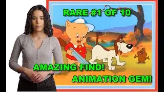 Crazy Rare Robert McKimson SP #1/10 Porky Pig Warner Bros. Looney Tunes Animation Cel!