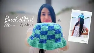 BUCKET HAT AJEDREZ CROCHET