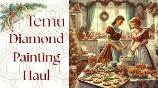 **TEMU** Diamond Painting Haul - Large Canvas - Diamond Art Unboxing 55