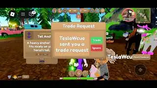COLOR TRADING CHALLENGE WITH TESLA!#roblox #whi #wildhorseislands #horse 