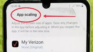 App Scaling in LG Phones