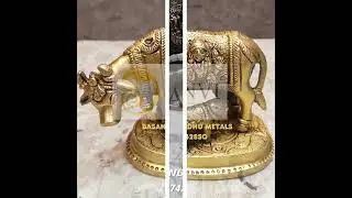 Brass Cow And Calf Statue | Available on IndiaMART