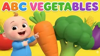 ABC Vegetables Song | A for Asparagus B for Broccoli | Learn Vegetables A to Z | MeloKids Land
