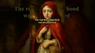 The real Red riding hood was never rescued 🥀 #history #art #redridinghood