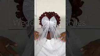 Wedding Loc Style Series Ep. 2 💍 Loc Curly Ponytail #weddinglocstyles #locstylesforwomen