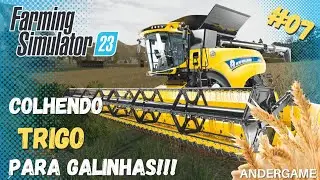 FARMING SIMULATOR 23!!! PRIMEIRA COLHEITA DE TRIGO!!! LIDA NO CAMPO!!!