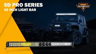 42&ldquo; AUXBEAM 5D-PRO! 5D Projectors KW3 HIGH INTENSITY LED LIGHT BARS  FOR JEEP WRANGLER JK JL TJ YJ