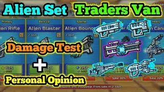 NEW Alien Set test in the Traders Van - Pixel Gun 3D