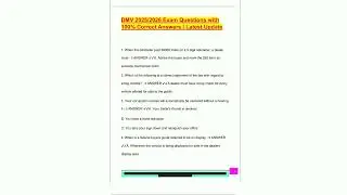 DMV 20252026 Exam Questions with  100 Correct Answers  Latest Update6