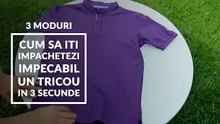 3 METODE de impachetat un tricou | BMan.ro