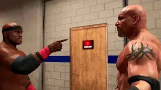 WWE2K19-Goldberg vs Bobby Lashsly- Backstage Brawl Match WWE2K19-GAMEPLAY