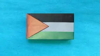 [остановка движения] Оригами - Флаг Палестины. 🇵🇸