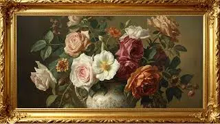 Vintage Bloom Collection &ndash; 4K Floral Painting Ambience for TV Background | 4K Frame TV Art