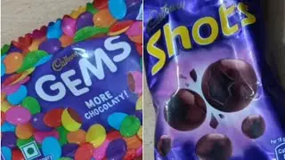 Cadbury shots vs Cadbury Gems candies😍 Cadburychocolate| candies | @mkzfood
