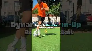 FAST warm-up before your game 💪🏽💪🏽💪🏽. FOLLOW FOR MORE ☑️ #trainig #football #warmup #skills