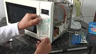 trocando a membrana do  microondas (Panasonic) RÁPIDO!!