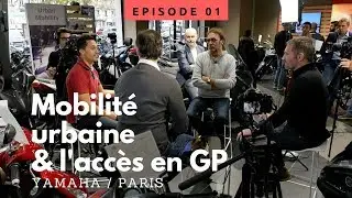 Ép.1 chez Yamaha Patrick Pons à Paris avec un débat sur la mobilité urbaine et l'accès aux GP