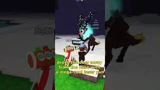 drove the deer away from the base with a mega cool laser gun