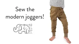 Sew the Modern Joggers pattern from Brindille and Twig!