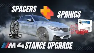 #BMW F82 M4 STANCE - Episode 2: lowering and widening with H&R springs + BLOX spacers
