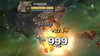 Gangplank does more dmg than full build ADC