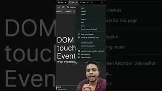 javascript's touchStart  event | #javascripttutorial