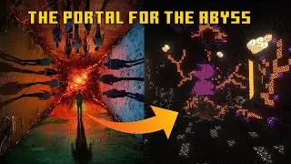 Building a Stranger Things themed nether portal in minecraft!