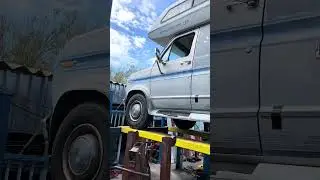 Recently added a 3 inch flow master exhaust and tail pipe on the van #vanlife #campervans