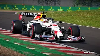 F1 2021 Modded Gameplay (PC) - White Red Bull - Japanese Grand Prix