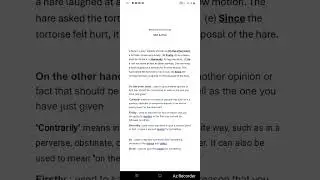 Sentence Connectors