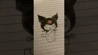 Drawing Kuromi from hello kitty friends ✨
