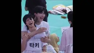 Taki with Gun-wook 💙🎀😀#andteam #kpop #isac2025 #zerobaseone #taki #gunwook #japan