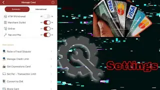 Settings to secure Banking Accounts | Mobile app | Credit/Debit card |