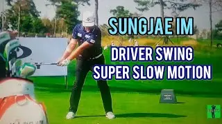 Sungjae Im Driver Swing in Super Slow Motion (face on)