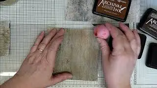 Easy wood effect backgrounds using gesso and PaperArtsy Infusions