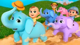 Ten Safari Animals Song | Lalafun Nursery Rhymes & Kids Songs