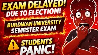 Burdwan University 1st Semester Exam Date || 3rd Semester & 5th Semester Exam Update 