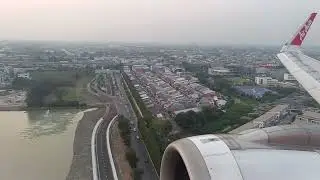 Landing at Bangkok Don Mueang Airport | Thai AirAsia | Airbus A320neo