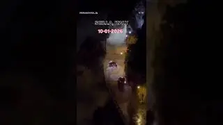 Mareggiata a Scilla! L&rsquo;onda sposta le macchine 😱